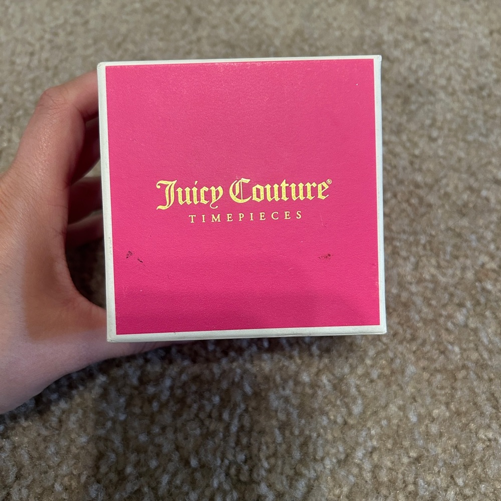 Juicy Couture Pink and Gold Timepiece Box